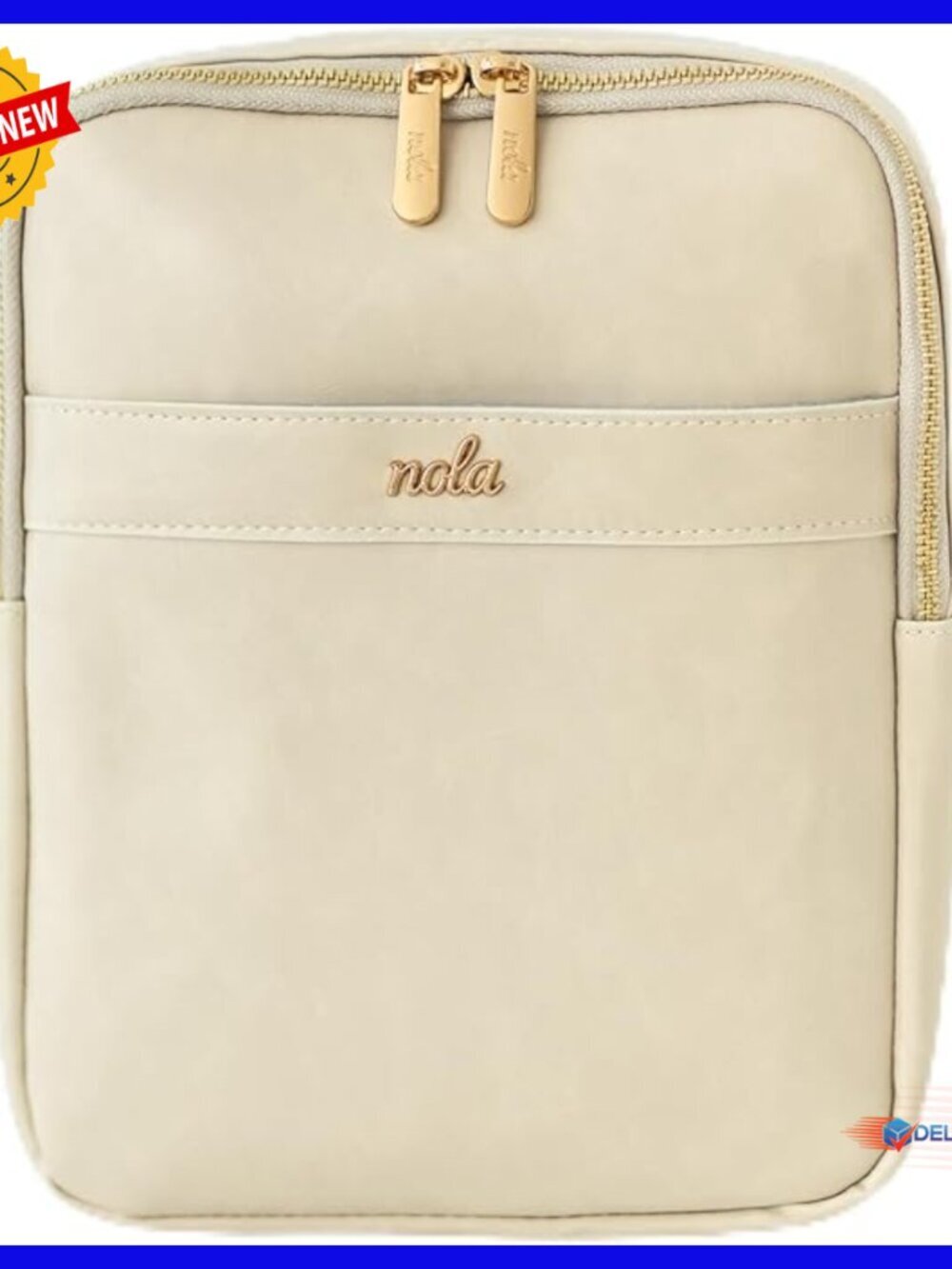 Convertible Diaper Backpack Crossbody Bag Organized Storage Faux Leather